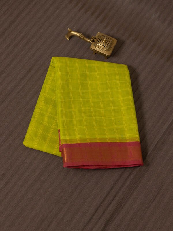 Women Pure Chettinad Cotton Saree Parrot Green PCS152